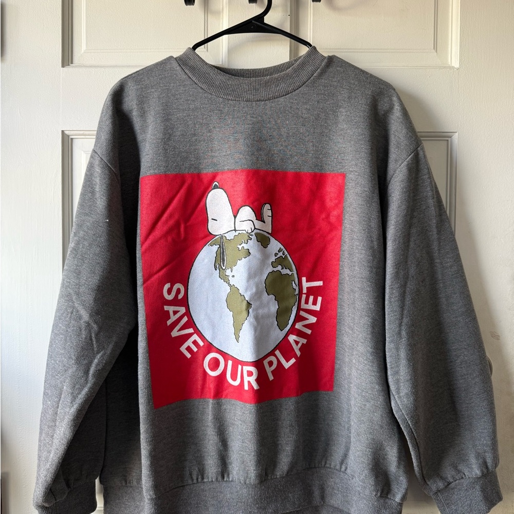 Snoopy Save Our Planet Sweater